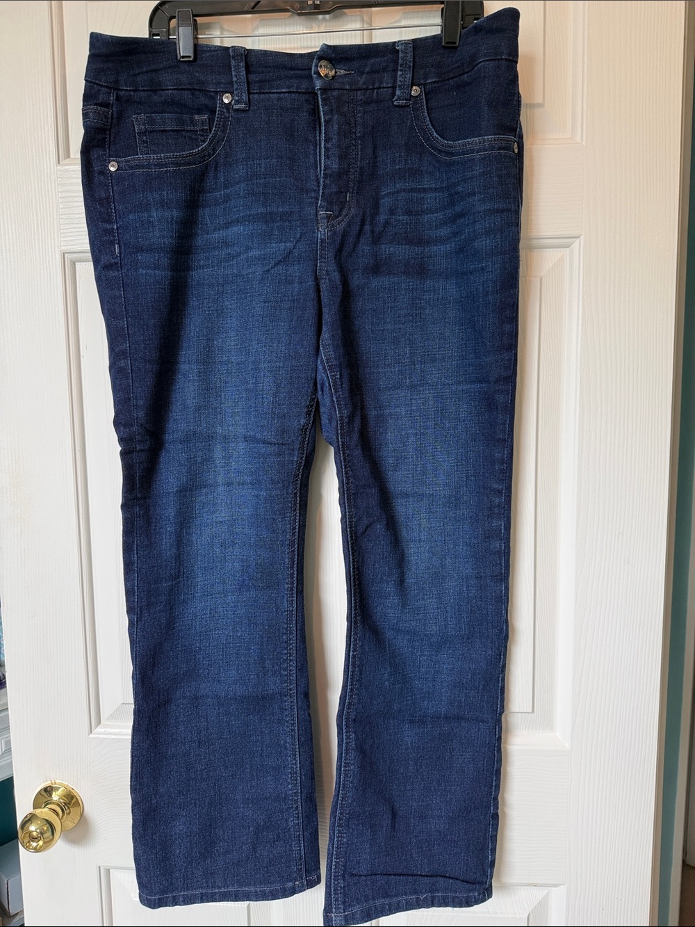 Melissa McCarthy Seven7 Navy Slim Boot Jeans